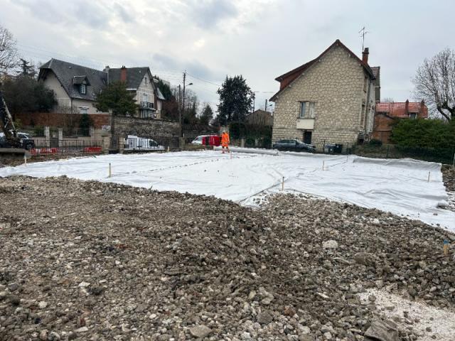 Création d'une plateforme pour accès chantier la Frette sur Seine